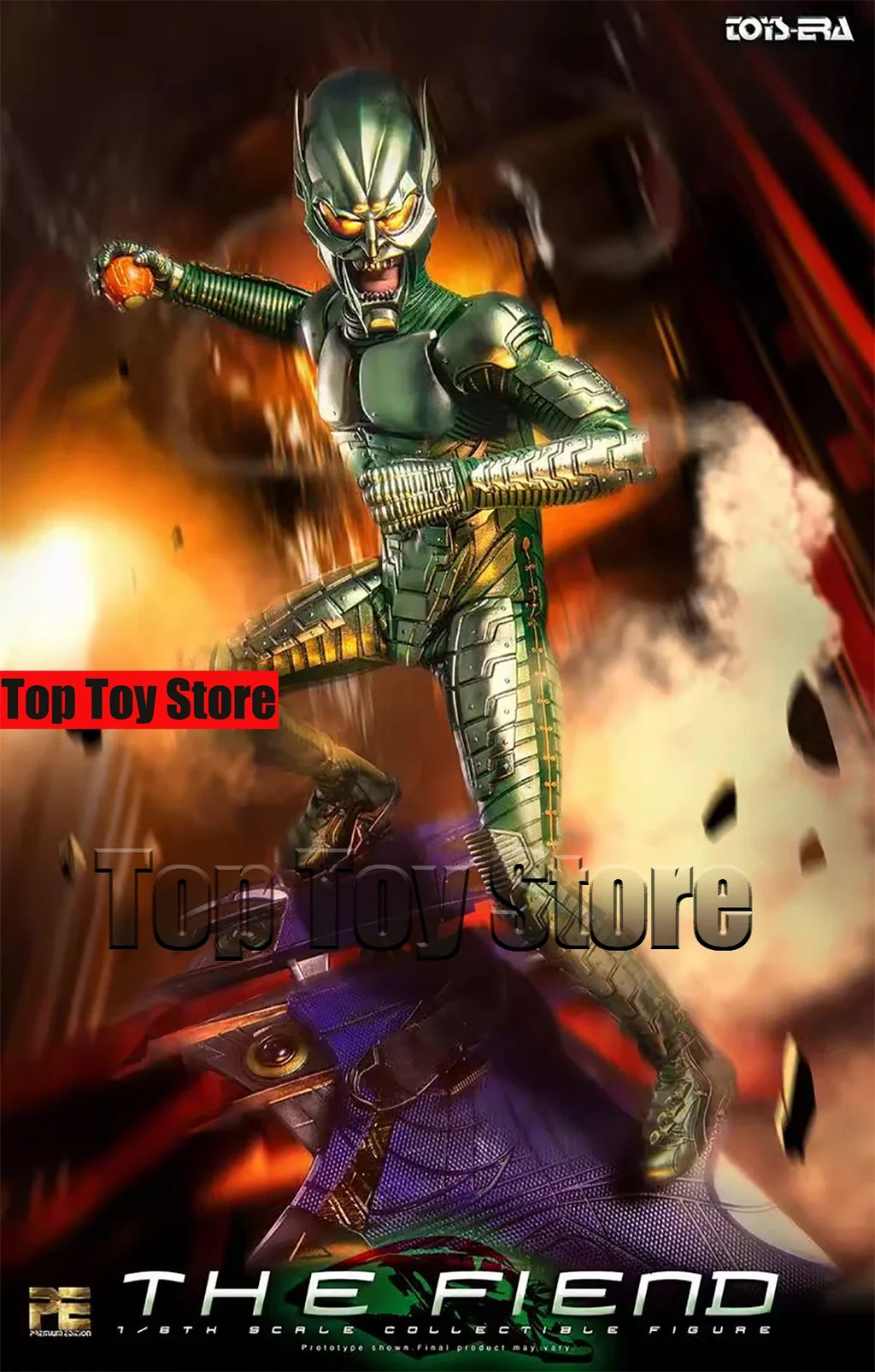 Auf Lager 1/6 Scale TOYS ERA PE007 The Fiend Monster 12 Zoll Männliche Solider Sammlerstück Actionfigur mit Hoverboard