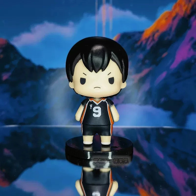 High Quality 7-8 Cm 8pcs Set PVC Anime Figure Hinata Shoyo Kageyama Tobio Q Version Cartoon Model Kids Toy For Children Collecti