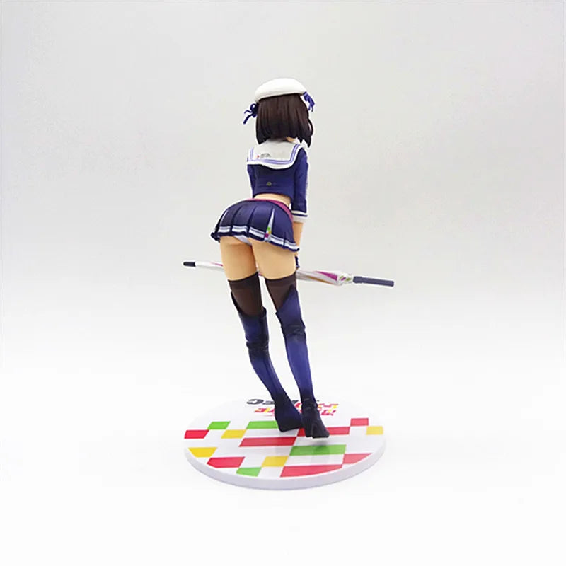 Anime Saekano How to Raise a Boring Girlfriend Figure Racing Girl Megumi Kato Take Umbrella Action Figure Sexy Girls Model Doll