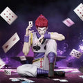Hunter×Hunter Anime Hisoka Action Figure Pvc Sitting Statue Doll Desk Decoration Collectible Toy In Stock Genuine