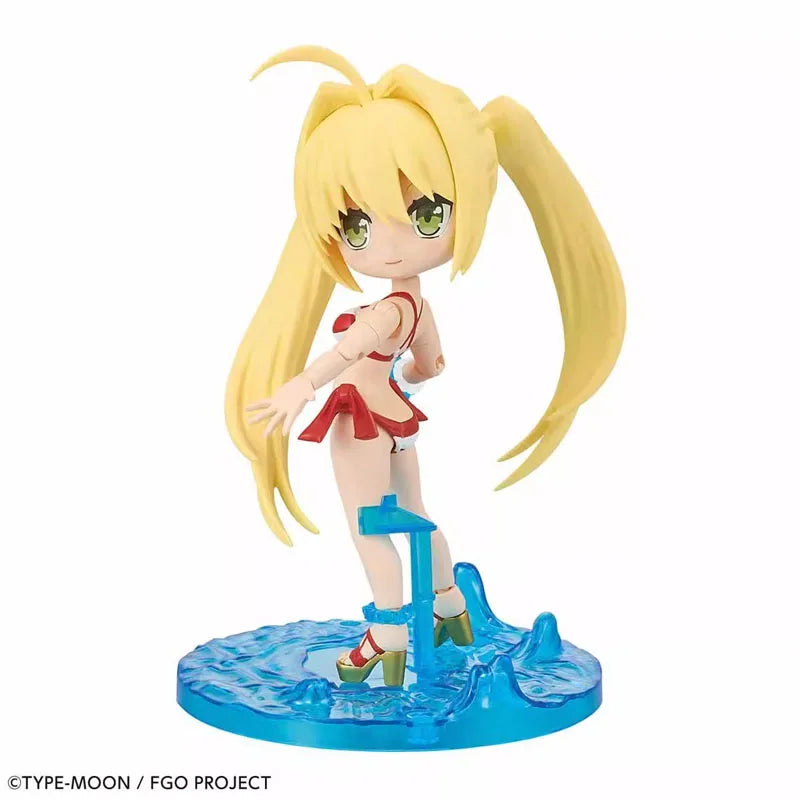 Bandai Original Fate/Grand Order Petitrits fgo Caster Nero Claudius Anime Action Figure Collection Plastic Model Kit Assembly