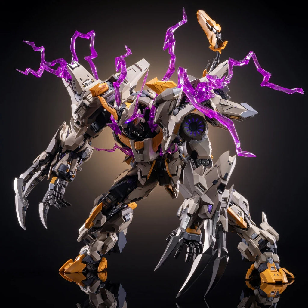 MOSHOWTOYS MCT-E01 MS0006 Whip Of God Perfection Action Mecha Figure Model With Magnetic Suction Lamp Group Control Collect Toys