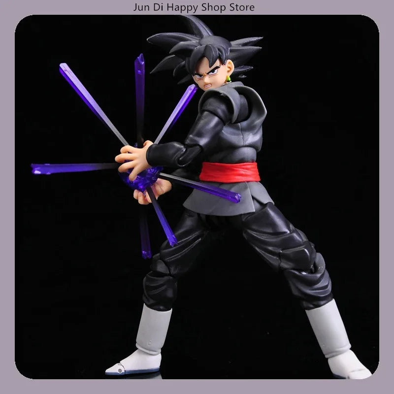 14cm Dragon Ball Goku Black Saiyan Zamasu Rose Articulated Action Figure Anime Model Statue Desktop Decoration Gift