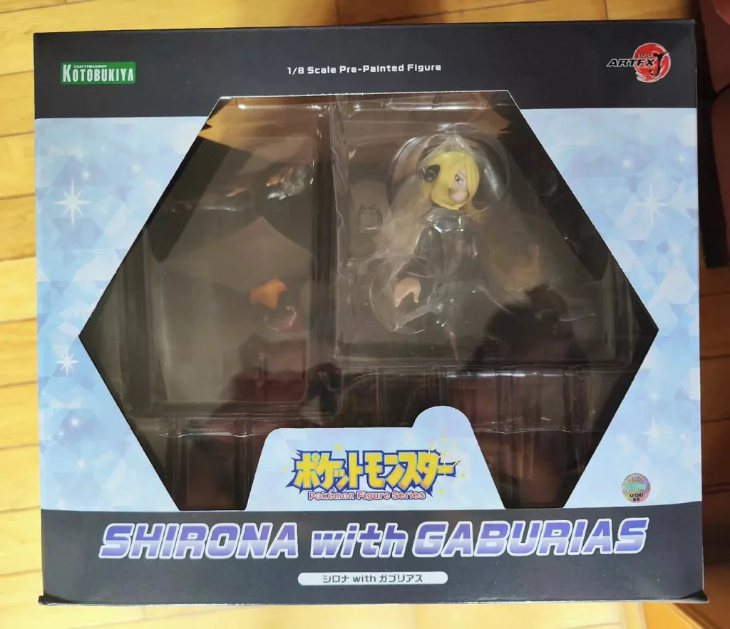 Hot Sale Original Kotobukiya Pokemon Figure Series SHIRONA with GABURIAS 1/8 Scale Pre-Painted Figure Anime Toy Collection Model