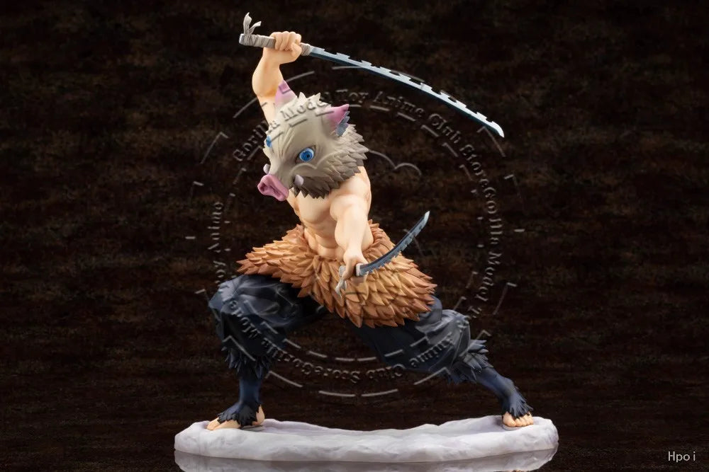 In Stock Original Genuine KOTOBUKIYA ARTFX J Demon Slayer Kimetsu no Yaiba Hashibira Inosuke 180mm Anime Statue Collection Toy
