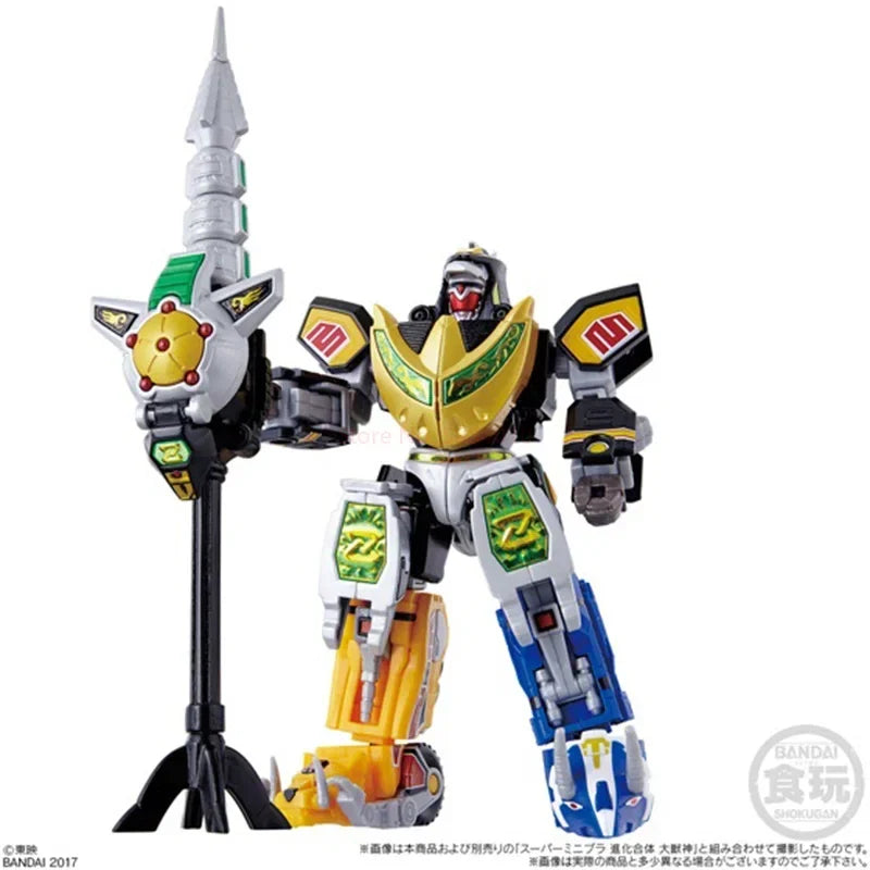 In Stock Bandai Power Ranger Original Super Mini Pla Dragon Caesar (shokugan)action Figure Collectible Model Toy For Friend Gift