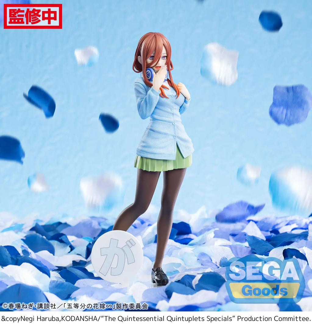 Original SEGA Luminasta The Quintessential Quintuplets Nakano Miku PVC Anime Figures Action Figure Model Toys Christmas Gifts