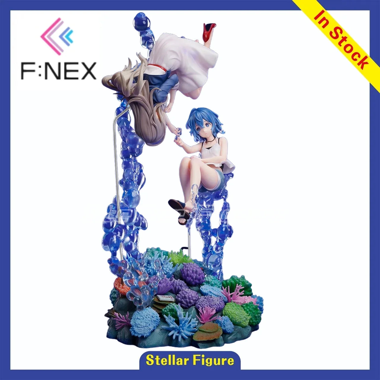 【SF】In Stock F:NEX Shirasa's Aquarium Miyazawa Fuuka Misakino Kukuru 1/7 Scale Figures Model Collection Gift
