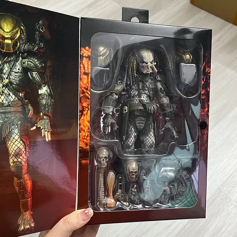 Original NECA Ultimate Elder Predator Action Figure Model Toys Joint Movable Horror Doll Christmas Present For Children
