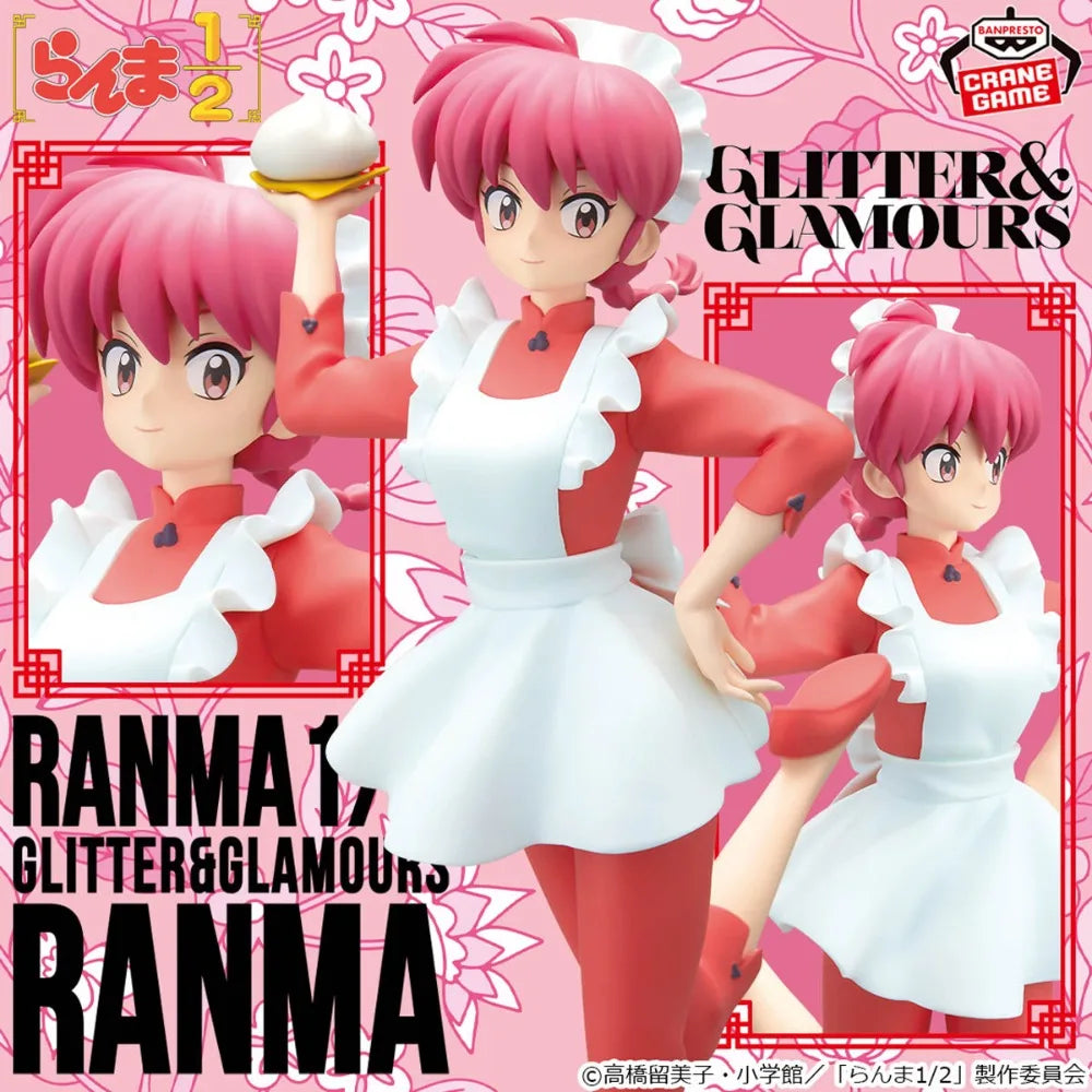 In Stock Bandai Original Genuine Banpresto Anime Ranma 1/2 Glitter＆Glamours Saotome Ranma 21cm Collections Model Toy Figure Gift