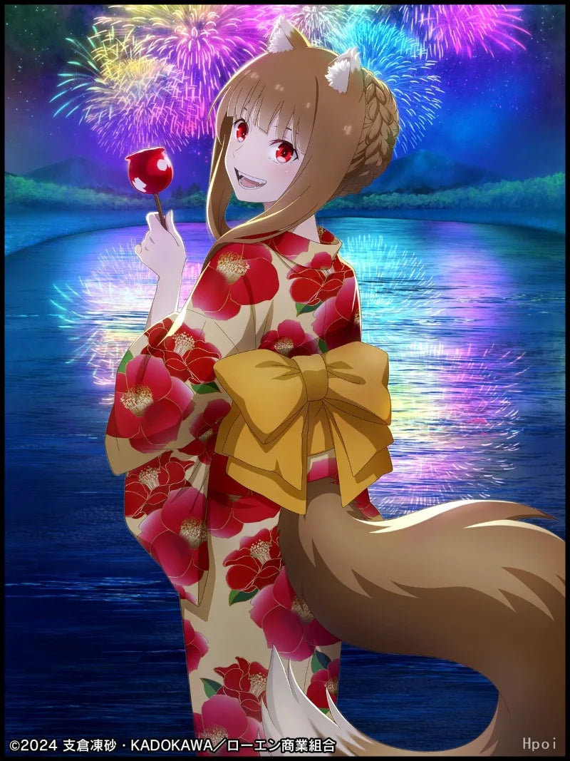 In Stock Original F:NEX MERCHANT MEETS THE WISE WOLF Holo Yukata VER 1/7 2025 New Game Figures Anime Model Collection