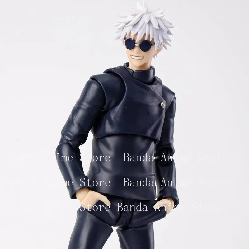 In Stock Bandai Original S.H.Figuarts SATORU GOJO Tokyo Jujutsu High School Anime Action Figure Model Toy Gift for kid
