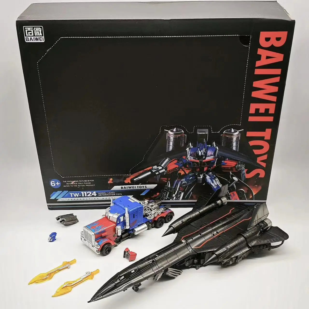 BAIWEI TW1124 Transformation Toys TW1103 Jetfire Combination TW1022 SS44 SS35 Car Action Figure Deformation Robot Anime Model