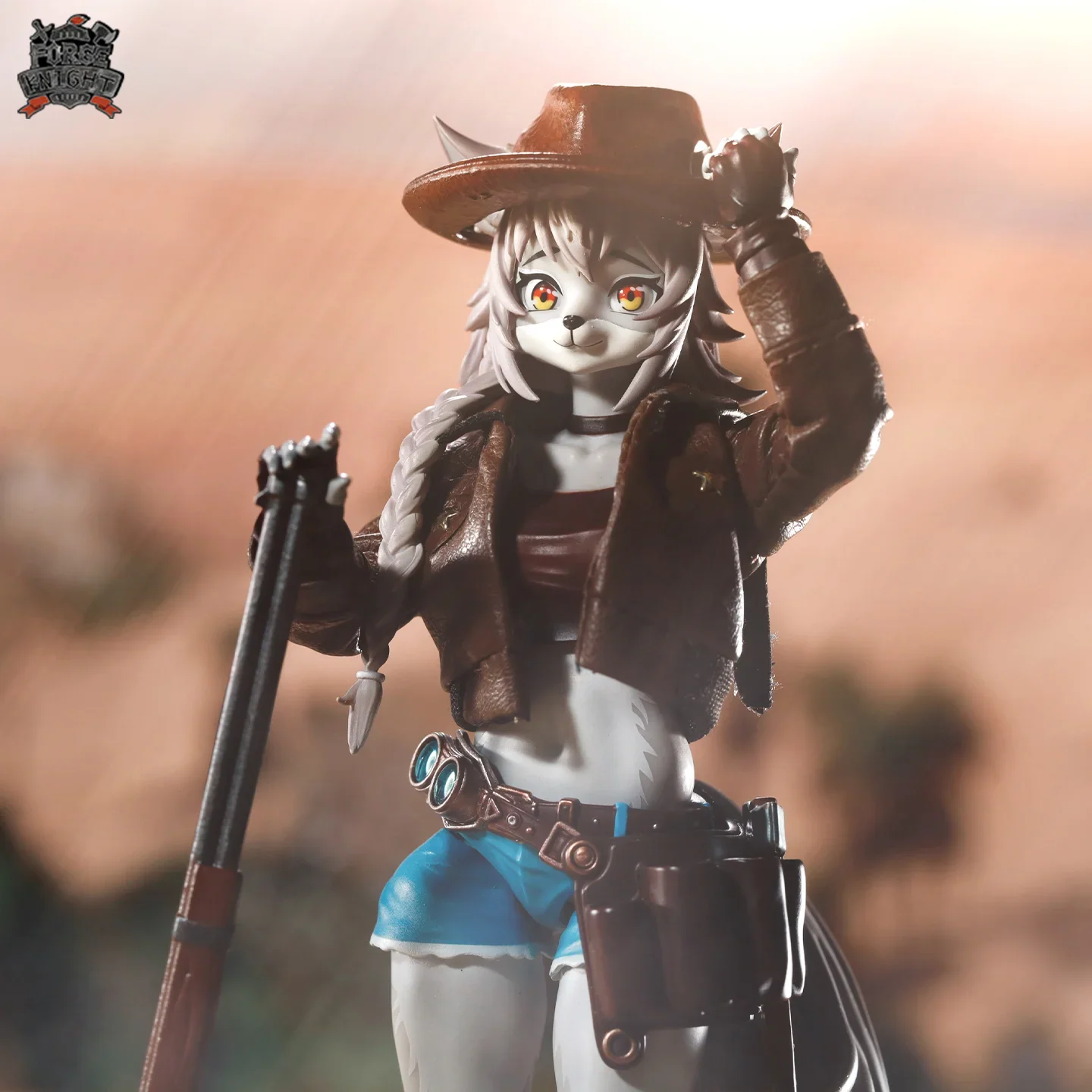 Lado Toys Leah Anime Wolf Girl Repairer Furry Girls Action Figure 1/12 Handmade Custom Cowgirl Cloth Set for Liya