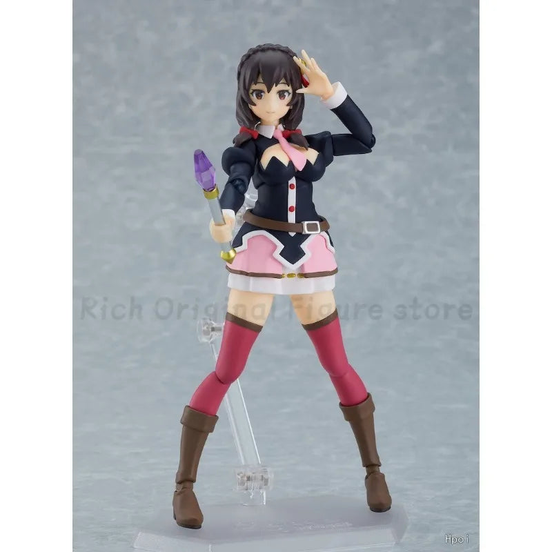 [In Stock] Original Max Factory Figma#531 Kono Subarashii Sekai Ni Shukufuku O! Yunyun Anime 1/12 Action Figure Model Toy