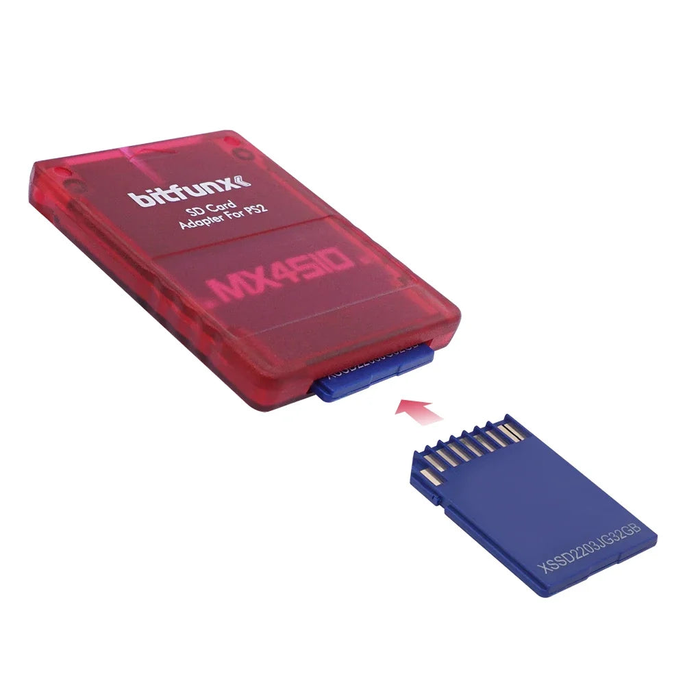 BitFunx MX4SIO SIO2SD TF/SD Card Adapter Program Game Card For PS2 Game Consoles Video Consoles