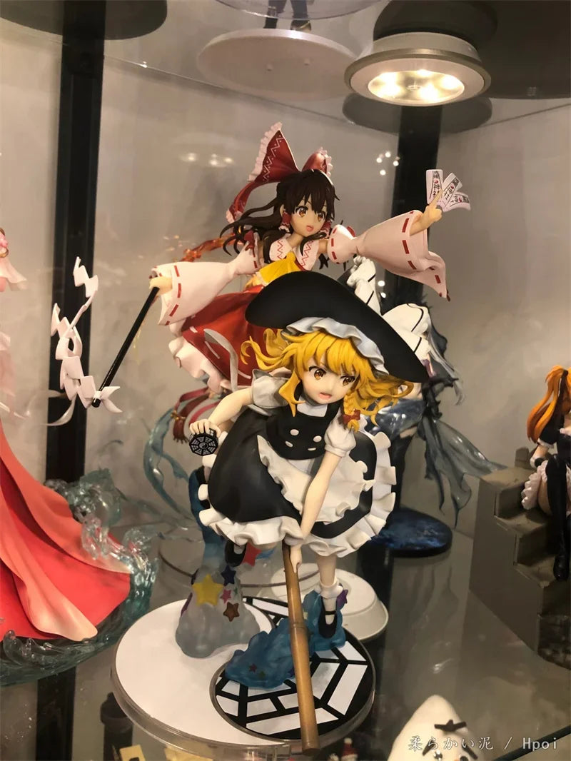 Reimu Hakurei Marisa Kirisame 1/7 100% Genuine Original Anime Figure Toys Collection Model