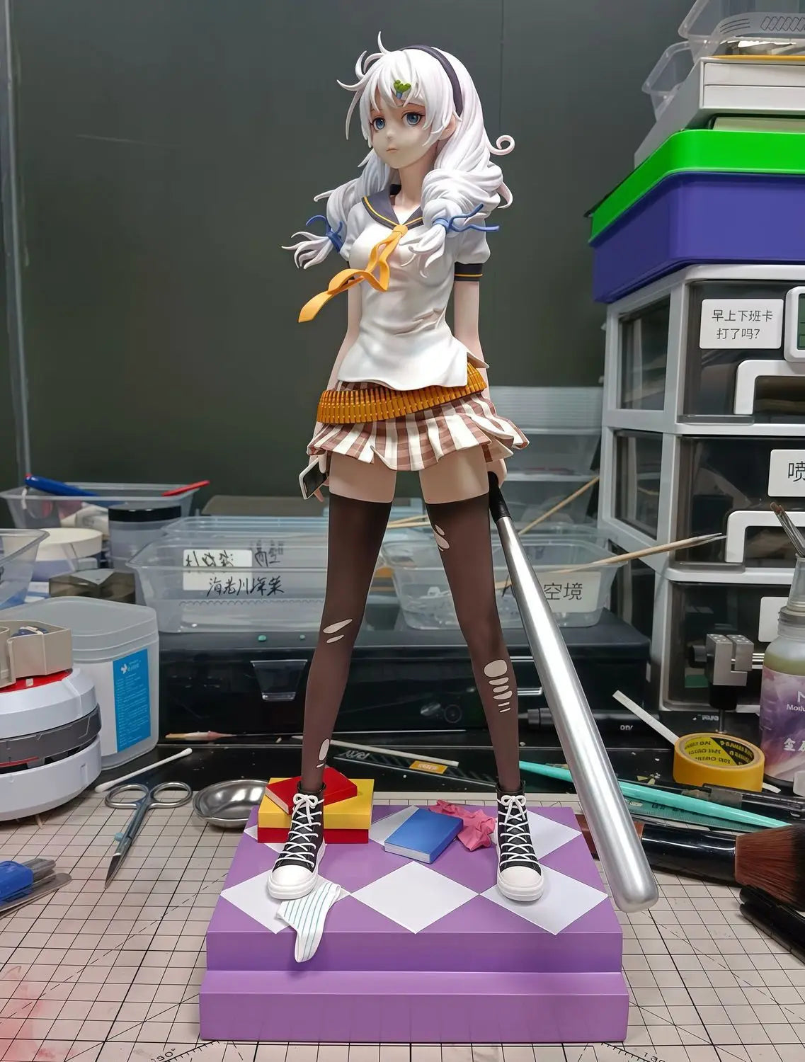 Honkai Impact 3 Figure Kiana Kaslana Figures Kawaii Game Peripherals Statue Model Collection Desk Decorations Toys Birthday Gift