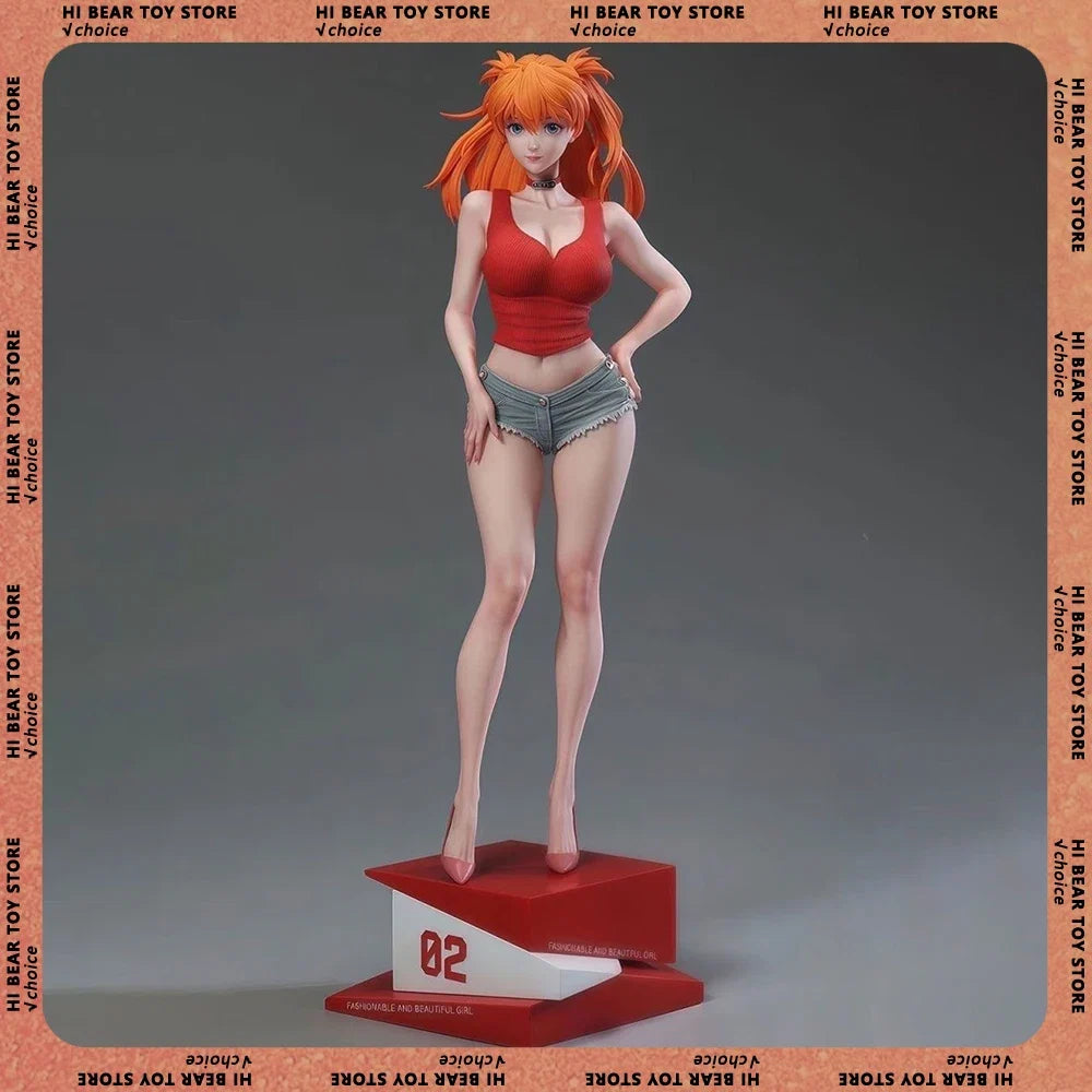 Asuka Langley Soryu Figure Ayanami Rei Figure Shikinami Asuka Rangurē Figurine Anime Periphery Model Statue Doll Collection Toys