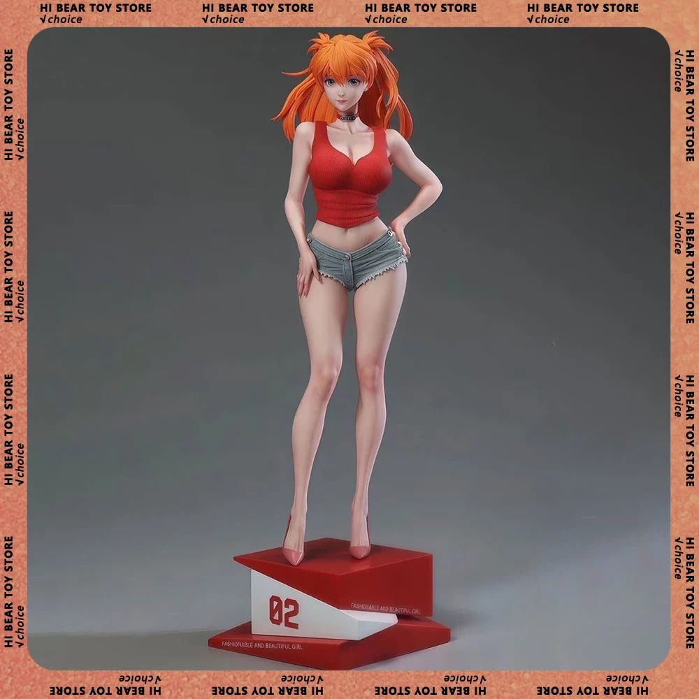 Asuka Langley Soryu Figure Ayanami Rei Figure Shikinami Asuka Rangurē Figurine Anime Periphery Model Statue Doll Collection Toys