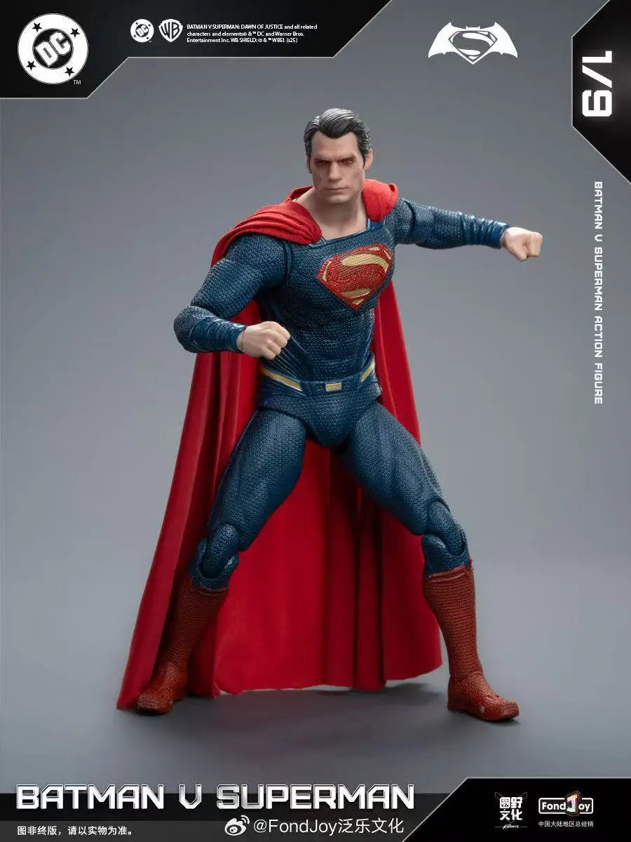 NEW Fondjoy BVS Figure Set Armored Batman Battle Damaged Superman Action Figures 1/9 Batman v Superman：Dawn of Justice DC Toys