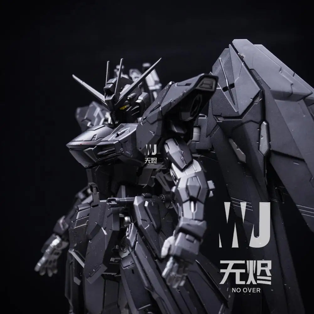 Mgex Seed Destiny Strike Freedom Action Figure Assembly Model Toy Midnight Coating 1/100 Mech Robot Kit Figurine Collect Custom