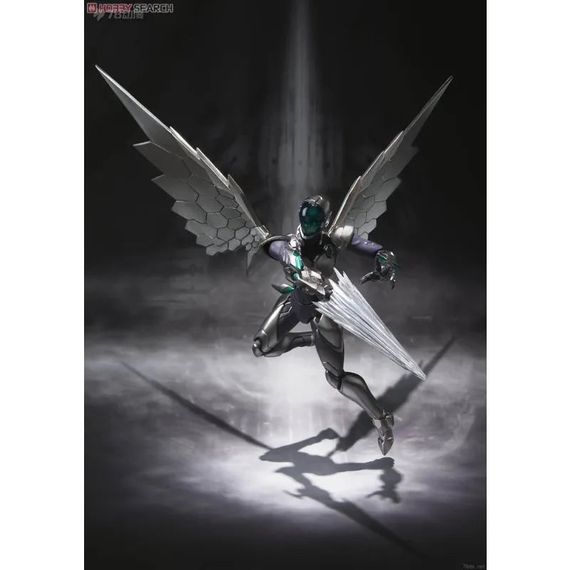 BANDAI Original S.H.Figuarts Series Silver Crow Anime Action Figure Model Toys Movable Model Ornaments Gifts for Boys