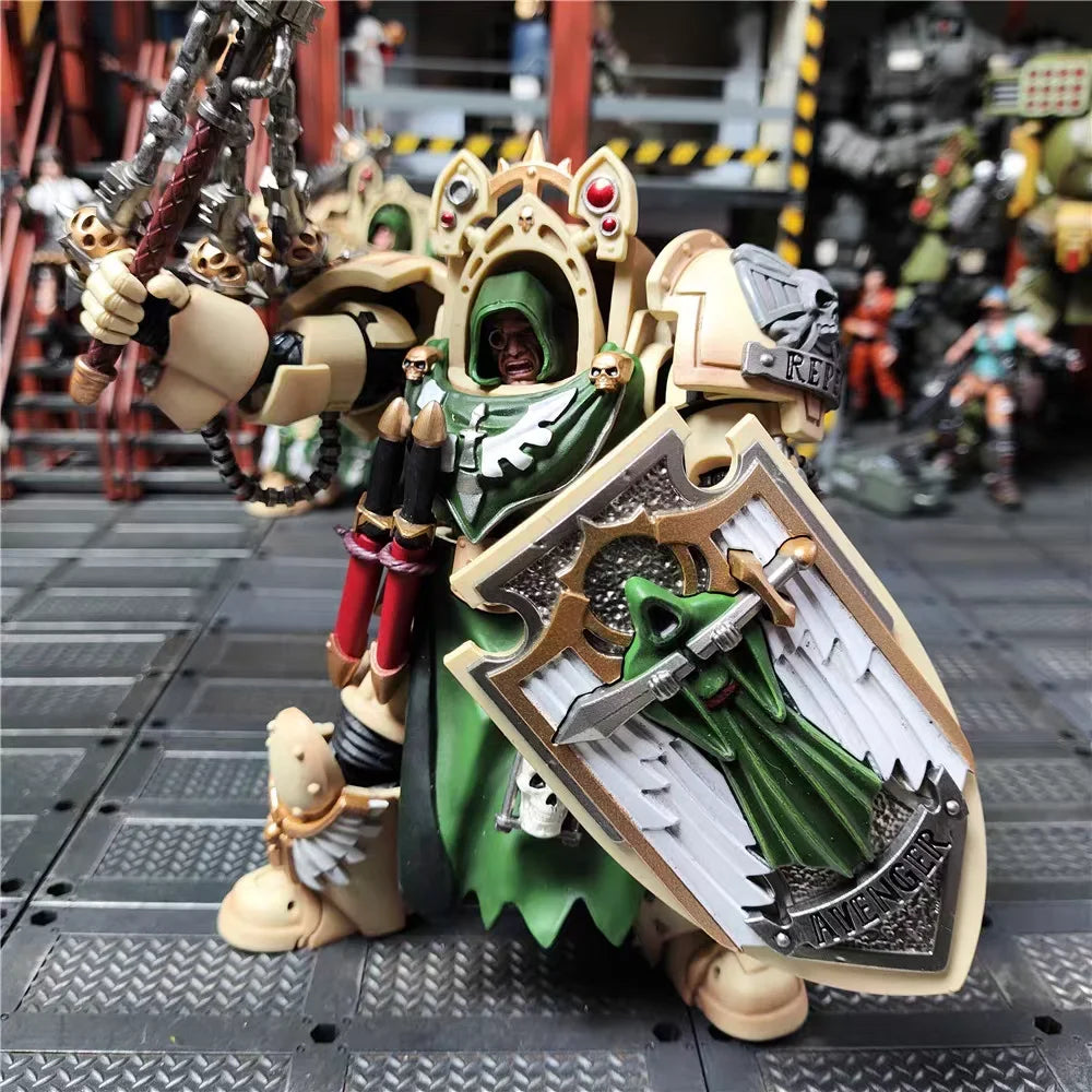【JOYTOY】Warhammer 40K 1/18 Action Figure Dark Angel Deathwing Knight 3 Pieces Anime Military Model Toy Gift Collection