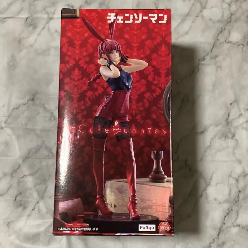 In Stock FuRyu Chainsaw Man BiCute Bunnies Figure -Makima Red Color Ver.- PVC 30CM Anime Action Figures Model Collection toy