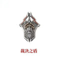 In Stock Mech Judge Pendant Chinese Style Metal Man Handheld Item Workstation Detachable Play Figure Desktop Collection Gift Toy