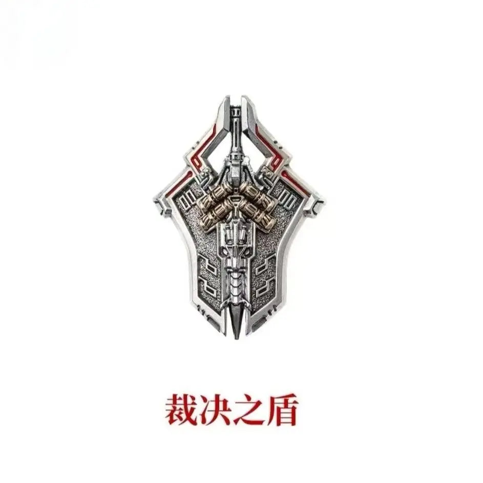 In Stock Mech Judge Pendant Chinese Style Metal Man Handheld Item Workstation Detachable Play Figure Desktop Collection Gift Toy