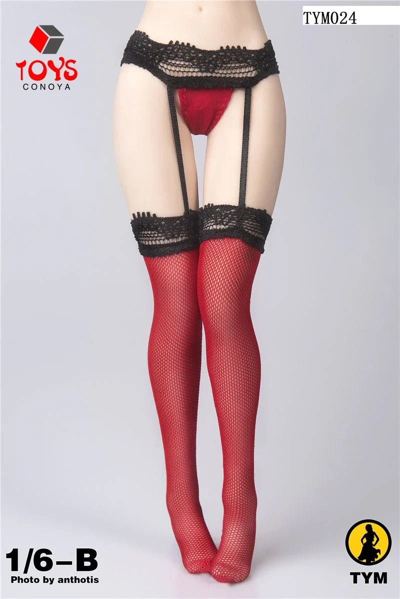 TYM024 1/6 Female Sexy Suspenders Pantyhose Underwear Stockings Model Fit PH TBL 12-inch Soldier Action Figure Body Dolls
