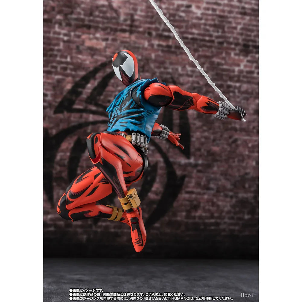 100% Authentic In Stock Genuine Bandai S.H.Figuarts Scarlet Spider Spider-Man: Across the Spider-Verse Action Figure Model Toy