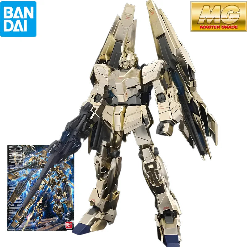 Bandai Original MG Master Grade Series MG178 Unicorn Gundam 3 Phoenix Anime Action Assembly Figures Model Toys Collectible Model