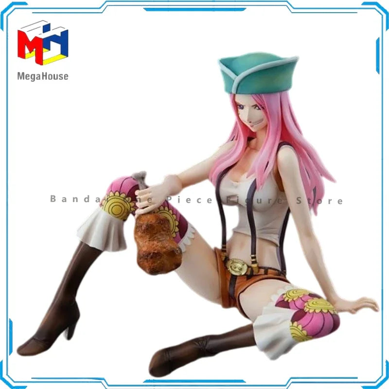 Auf Lager Original MegaHouse One Piece POP Dx Serie Jewelry Bonney Actionfiguren Animationsspielzeug Geschenk Modell Sammler Anime Hobby