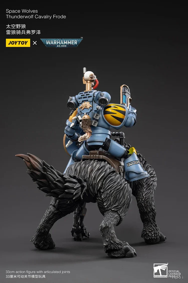 Original in Stock JOYTOY WARHAMMER 40,000 Space Wolves Thunderwolf Cavalry Frode 1/18 Figures Model Toys Gifts Collection