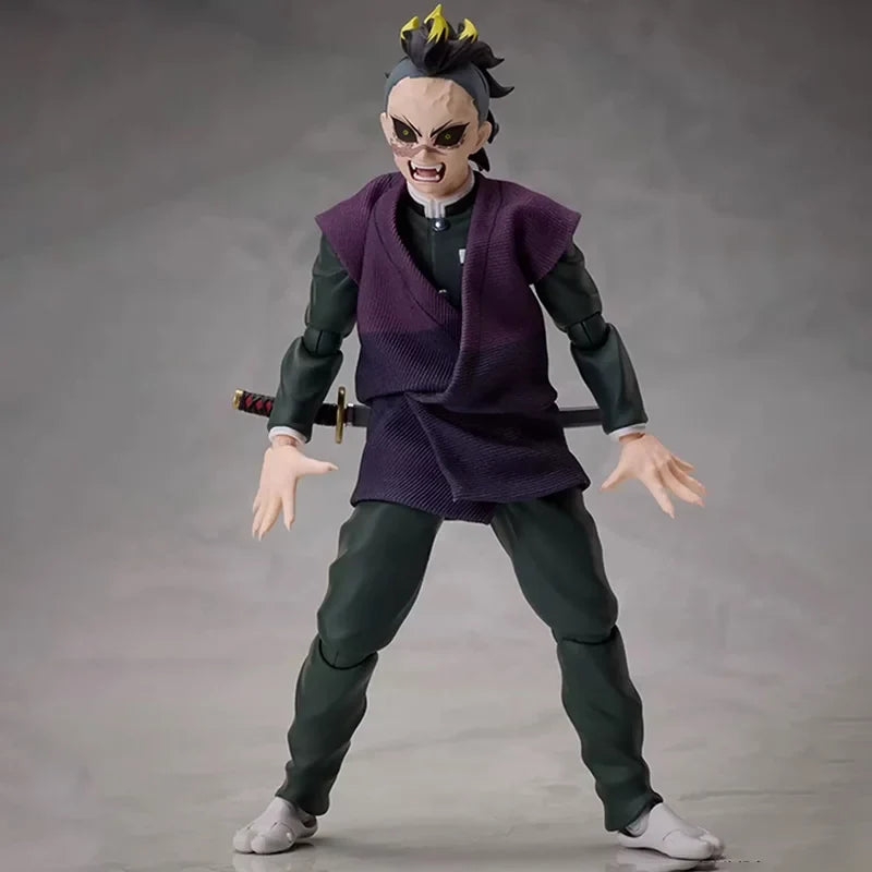 In Stock Original Aniplex+ Zero G Act Buzzmod Shinazugawa Sanemi Shinazugawa Genya 15cm Animated Action Set Model Toy