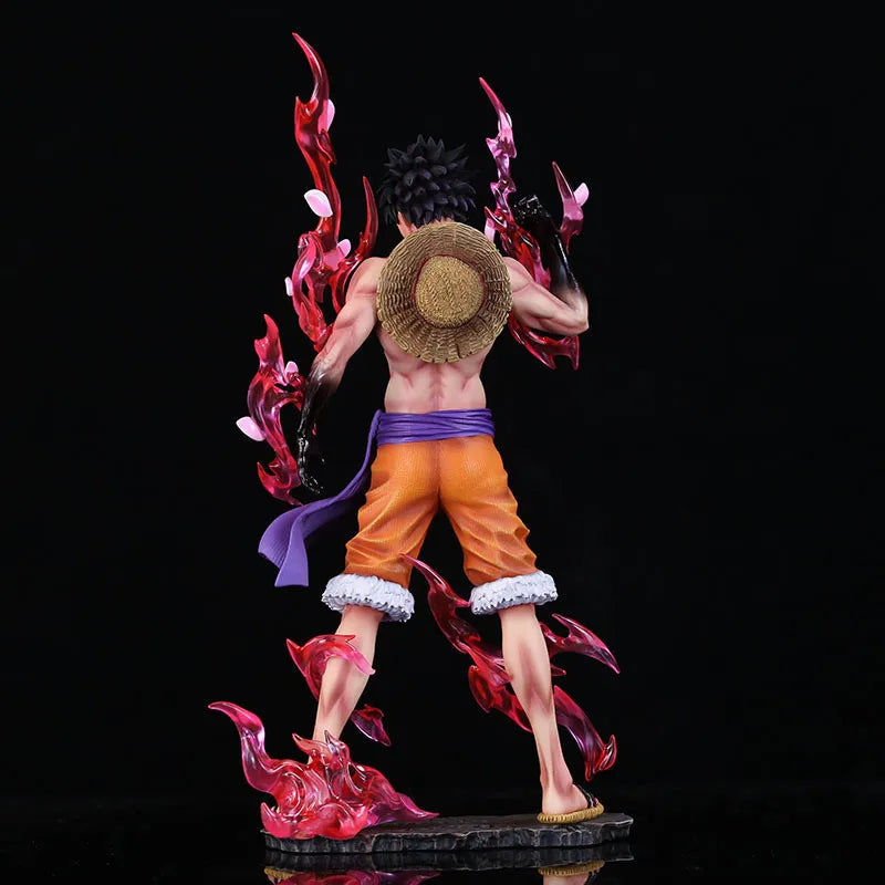24cm One Piece Luffy Figures Monkey D. Luffy Flowing Cherry Action Figures PVC Anime Collection Model Doll Toy Kid Birthday Gift