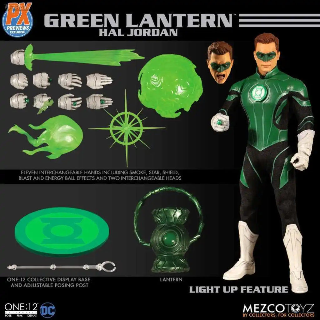 Mezco Toyz Original 1/12 Movable Doll Collective Series Comics Green Lantern HAL Jordan Action Figure Model Toys Gifts for Boys