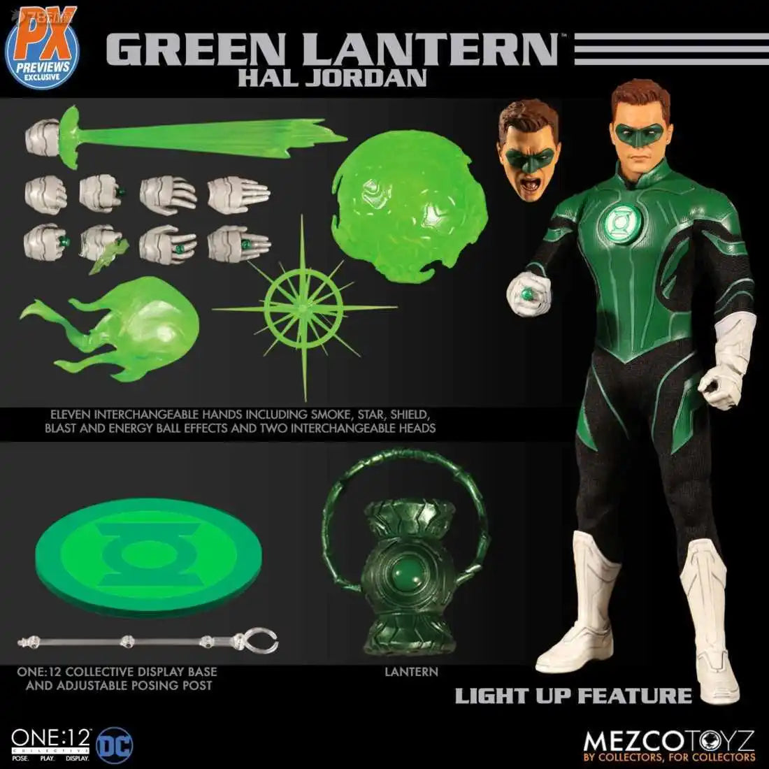 Mezco Toyz Original 1/12 Movable Doll Collective Series Comics Green Lantern HAL Jordan Action Figure Model Toys Gifts for Boys