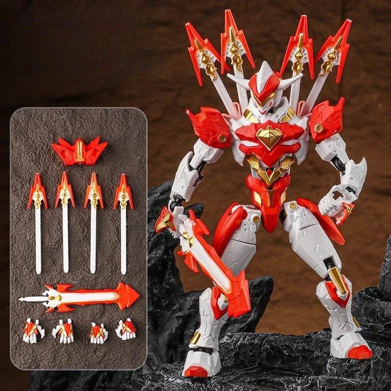 Blade Building Block Human Figure Doll Model Assembly Machine Armor Movable Joint Human Simulation Doll Children's Toy Gift