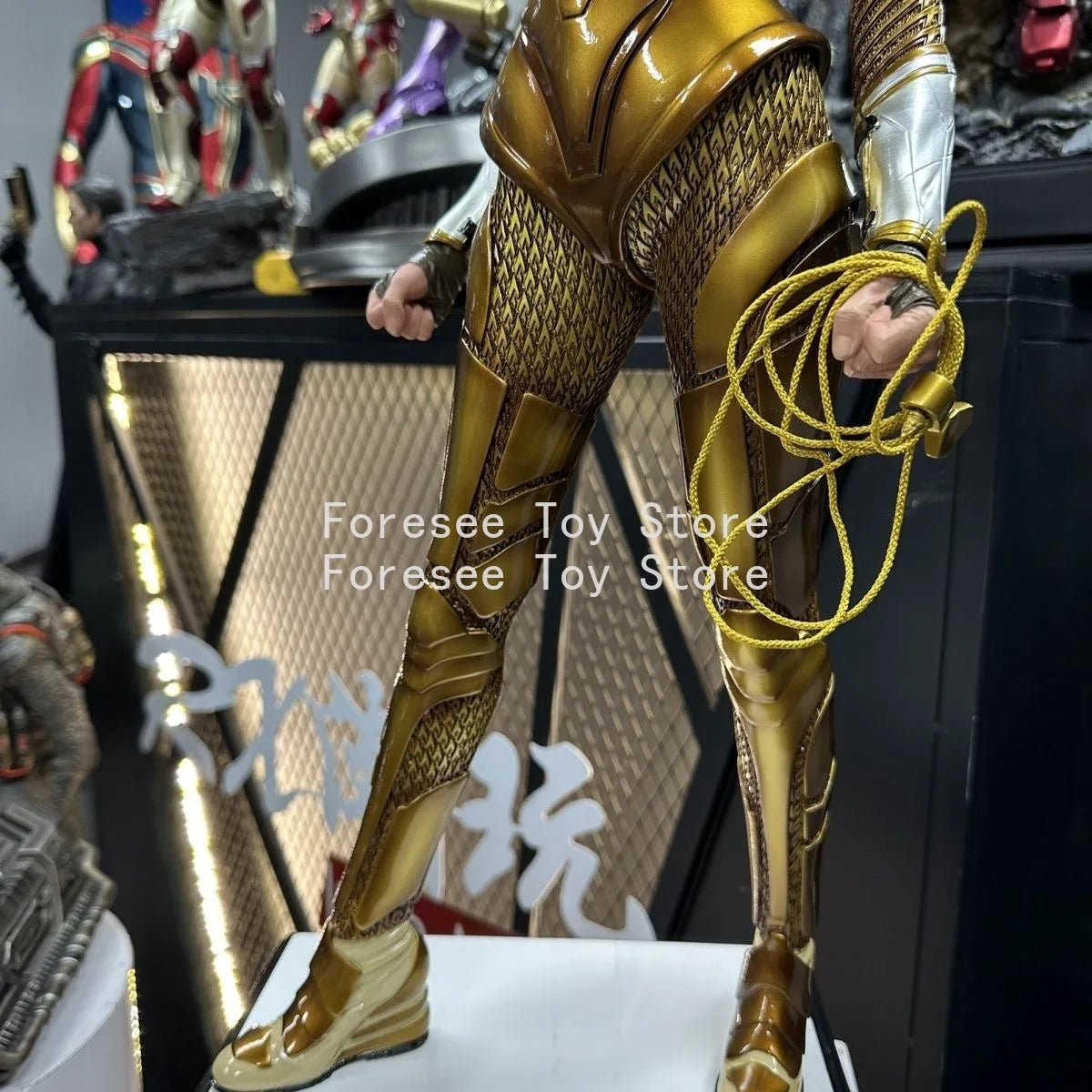 In Stock 70cm Wonder Woman Figure Detective Comics Anime Surroundings Figure Desktop Ornament Decorations Best Gift for Children