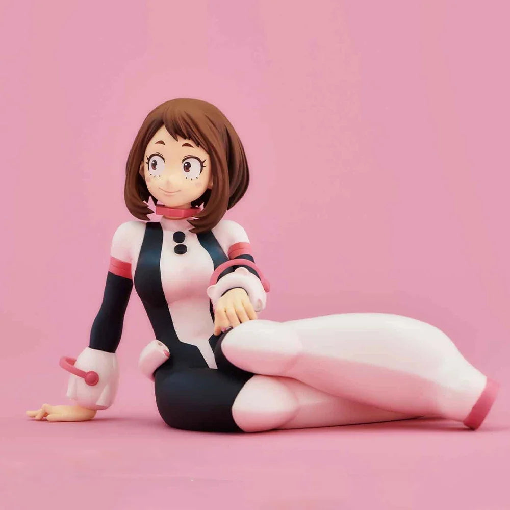 Anime MHA Hero Academia figure Ochaco Sitting pose Action Figure Uraraka Ochako pvc Collect Model Gift Doll 10cm
