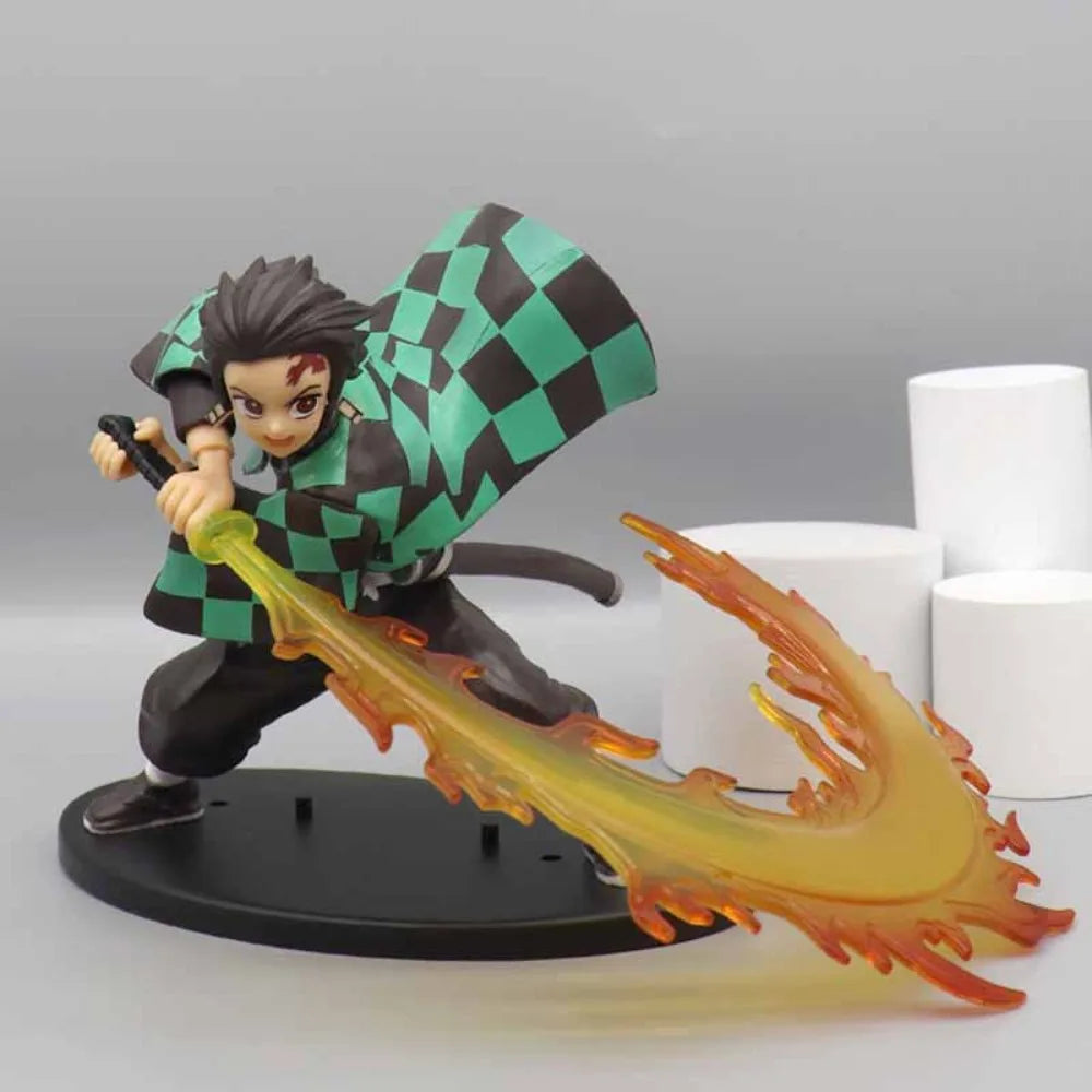 Hot Demon Slayer Anime Figure Tanjirou Agatsuma Zenitsu Kyoujurou Anime Model  Action Figure PVC collection Toy for Kids Gift