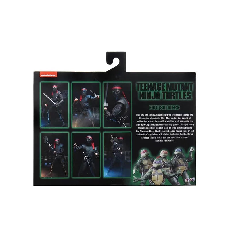 In Stock Original NECA TMNT FOOT SOLDIER Anime Action Collection Figures Model Toys