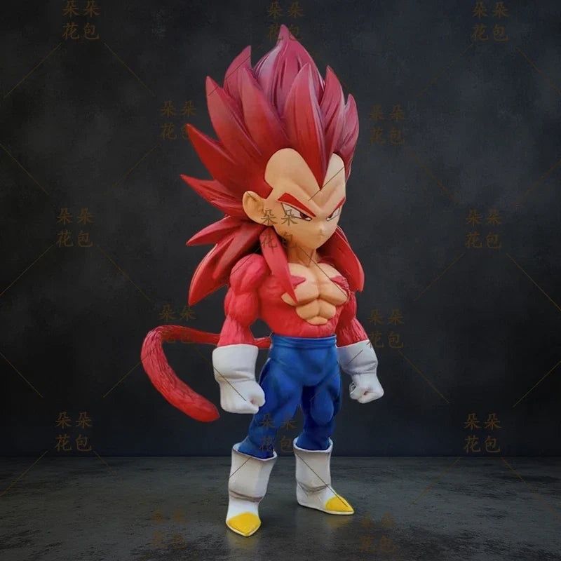 Dragon Ball Super Saiyan Four Vegeta Action Figure Collectible Toy Q Version Trendy Plaything Anime Figurine Display Item