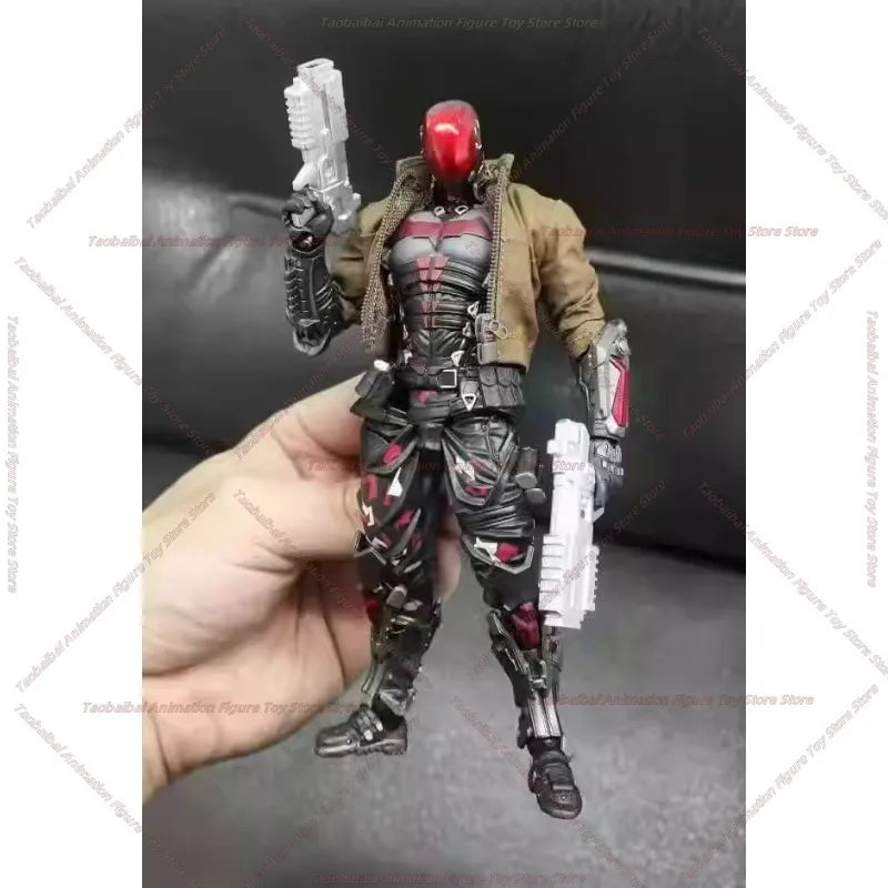 Red Hood Cyberpunk Style Jacket 1/12 Diy Self-modified DC Ready Stock