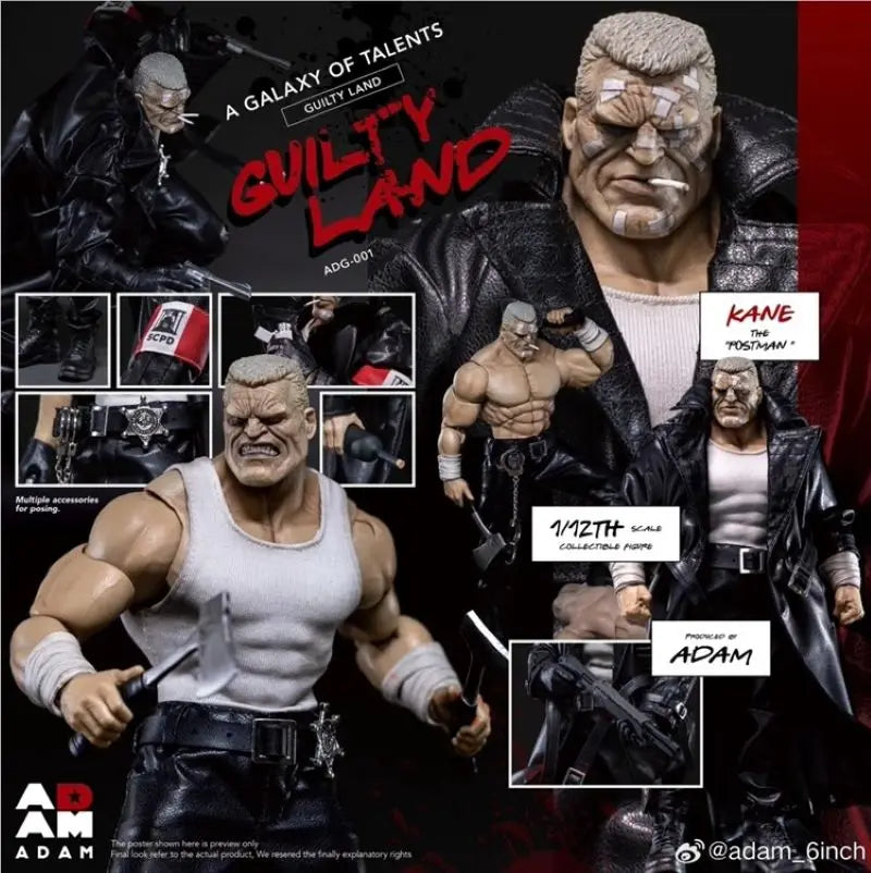 MUFF ADAM ADG-001 1/12 Soldat Postbote Kane Komplettes Set 6'' Actionfigur Modell Spielzeug Auf Lager