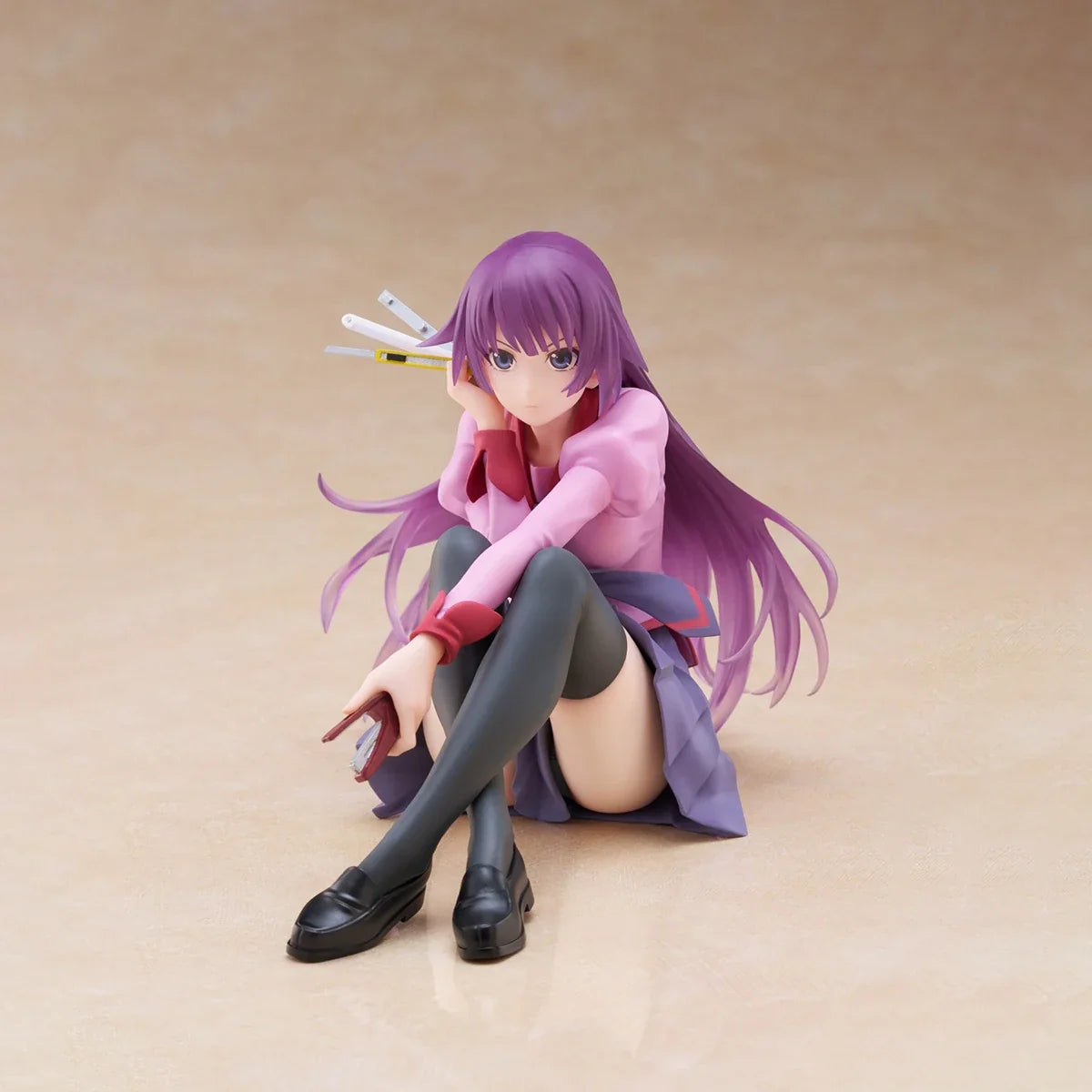 In Stock Original TAiTO Prepainted Desktop Cute Monogatari Series Senjougahara Hitagi Anime Figure Garage Kit Collection Series