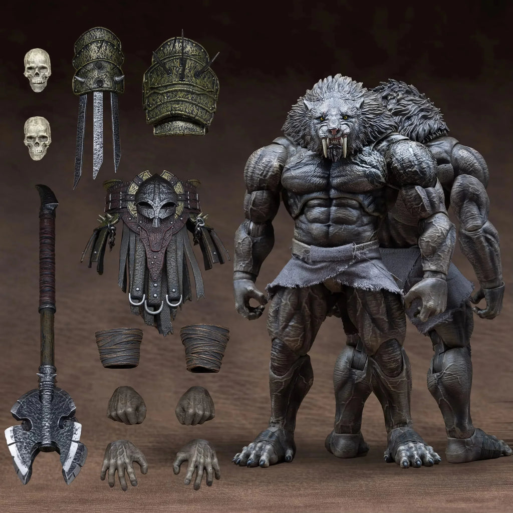 Original Xesray Gladiator Honor Battle Exhibition Limited Black Saber Toothed Tiger Action Figures Collection Model Gifts